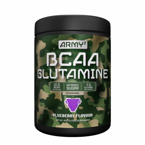 Army1 BCAA+GLUTAMINE 600 gr – BCAA aminokyseliny na ochranu svalov a regeneráciu