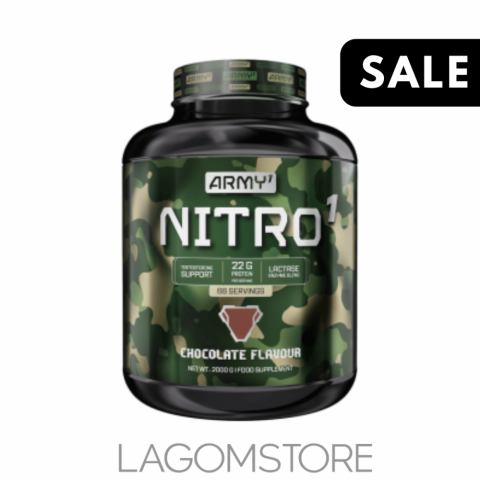 Army1 Nitro – proteín s kreatínom a tráviacimi enzýmami, ideálny na podporu testosterónu