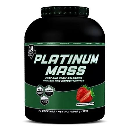 Superior14 Platinum Mass 2270 g – prémiový gainer na priberanie svalovej hmoty