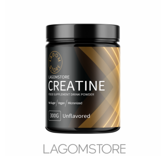 Lagomstore 100% Creatine Monohydrate 300g Lagomstore 100% Creatine Monohydrate 300 g – čistý kreatín monohydrát na zvýšenie sily a výkonu