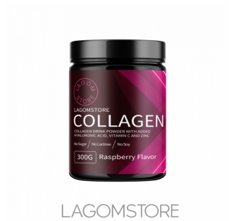 Lagomstore Collagen 300gr Lagomstore Collagen 300 g – prémiový hydrolyzovaný kolagénový prášok pre podporu pokožky, vlasov a kĺbov