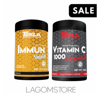 Balíček Tesla Immun Shield + Vitamin C 1000 a D3 – podpora imunity se slevou 30 %
